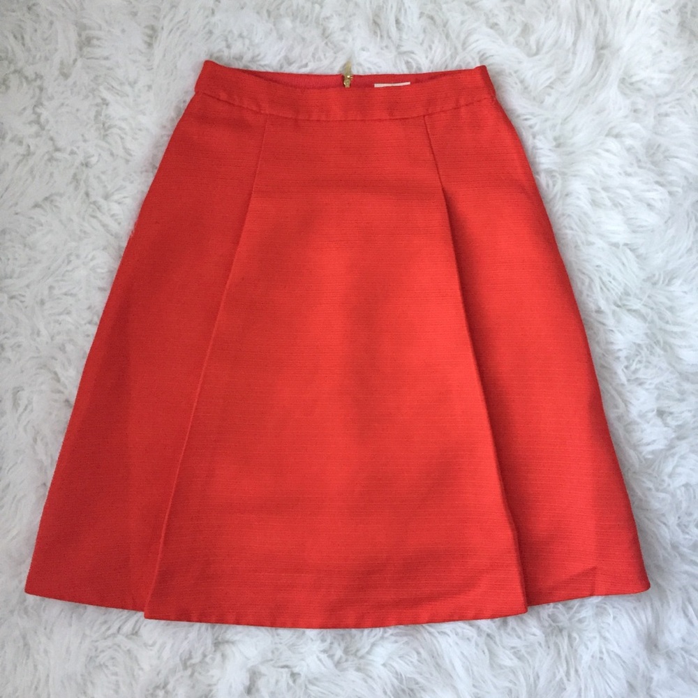 KATE SPADE Structured Midi Skirt Orange Size 2